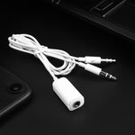 Cáp chuyển đổi Jack Microphone 3.5mm cái sang Jack Tai nghe 3.5mm đực cho máy tính Apple, Chiều dài: 78cm