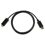 Cáp DisplayPort đực sang HDMI đực, dài 1.8m, DP sang HDMI đực màu đen