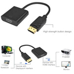 Cáp chuyển đổi DisplayPort đực sang HDMI cái, dài 15cm, DP đực sang HDMI cái (mạ vàng)