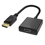 Cáp chuyển đổi DisplayPort đực sang HDMI cái, chiều dài: 20cm, DP đực sang HDMI cái