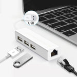 Bộ chuyển đổi mạng Ethernet USB 2.0 + HUB USB 3 cổng, USB