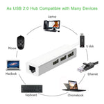 Bộ chuyển đổi mạng Ethernet USB 2.0 + HUB USB 3 cổng, USB