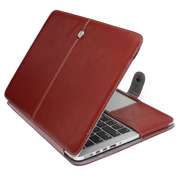 Bao da máy tính xách tay có khóa bấm cho MacBook Pro Retina 15.4 inch