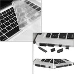 ENKAY cho Macbook Air 11.6 inch (Phiên bản US) / A1370 / A1465 Ốp bảo vệ nhựa cứng mờ 3 trong 1 có bảo vệ bàn phím & nút bịt bụi cổng Hat-Prince