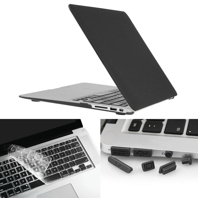 ENKAY cho Macbook Air 11.6 inch (Phiên bản US) / A1370 / A1465 Ốp bảo vệ nhựa cứng mờ 3 trong 1 có bảo vệ bàn phím & nút bịt bụi cổng Hat-Prince