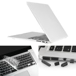 ENKAY cho Macbook Air 11.6 inch (Phiên bản US) / A1370 / A1465 Ốp bảo vệ nhựa cứng mờ 3 trong 1 có bảo vệ bàn phím & nút bịt bụi cổng Hat-Prince