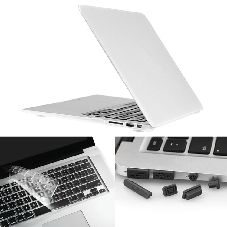 ENKAY cho Macbook Air 11.6 inch (Phiên bản US) / A1370 / A1465 Ốp bảo vệ nhựa cứng mờ 3 trong 1 có bảo vệ bàn phím & nút bịt bụi cổng Hat-Prince