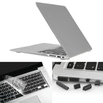 ENKAY cho Macbook Air 13.3 inch (phiên bản US) / A1369 / A1466 ốp cứng nhám 3 trong 1 Hat-Prince với bảo vệ bàn phím & nút bịt bụi cổng