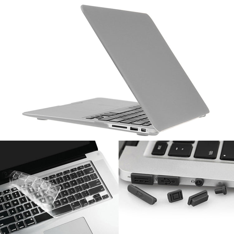 ENKAY cho Macbook Air 13.3 inch (phiên bản US) / A1369 / A1466 ốp cứng nhám 3 trong 1 Hat-Prince với bảo vệ bàn phím & nút bịt bụi cổng