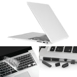 ENKAY cho Macbook Air 13.3 inch (phiên bản US) / A1369 / A1466 ốp cứng nhám 3 trong 1 Hat-Prince với bảo vệ bàn phím & nút bịt bụi cổng