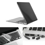 ENKAY ốp bảo vệ cứng trong suốt 3 trong 1 cho Macbook Air 13.3 inch (Phiên bản Mỹ) / A1369 / A1466 Hat-Prince, có bảo vệ bàn phím và nút bịt bụi cổng