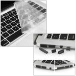 ENKAY ốp bảo vệ cứng trong suốt 3 trong 1 cho Macbook Air 13.3 inch (Phiên bản Mỹ) / A1369 / A1466 Hat-Prince, có bảo vệ bàn phím và nút bịt bụi cổng