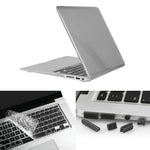 ENKAY ốp bảo vệ cứng trong suốt 3 trong 1 cho Macbook Air 13.3 inch (Phiên bản Mỹ) / A1369 / A1466 Hat-Prince, có bảo vệ bàn phím và nút bịt bụi cổng