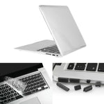 ENKAY ốp bảo vệ cứng trong suốt 3 trong 1 cho Macbook Air 13.3 inch (Phiên bản Mỹ) / A1369 / A1466 Hat-Prince, có bảo vệ bàn phím và nút bịt bụi cổng