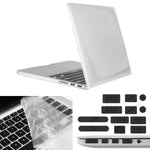 ENKAY cho Macbook Pro Retina 13.3 inch (Phiên bản Mỹ) / A1425 / A1502 Ốp cứng trong suốt 3 trong 1 kiểu mũ hoàng tử kèm bảo vệ bàn phím & nút bịt bụi cổng
