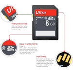 Thẻ Nhớ Máy Ảnh SDHC Lớp 10 Tốc Độ Siêu Cao 8GB (Dung Lượng Thực 100%), 8GB