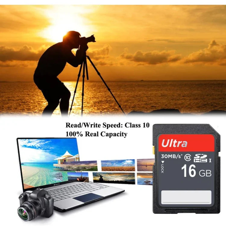 Thẻ Nhớ Máy Ảnh SDHC Lớp 10 Tốc Độ Siêu Cao 16GB (Dung Lượng Thực 100%), 16GB