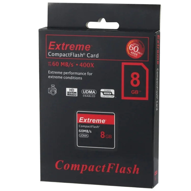 Thẻ Compact Flash Cực Nhanh 8GB, Tốc Độ Đọc 400X, Lên Đến 60 MB/S (Dung Lượng Thực 100%), 8GB