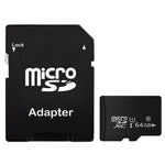 Thẻ nhớ Micro SD(TF) 64GB tốc độ cao Class 10 từ Đài Loan, Ghi: 8mb/s, Đọc: 12mb/s (Dung lượng thực 100%), Thẻ trần 64GB