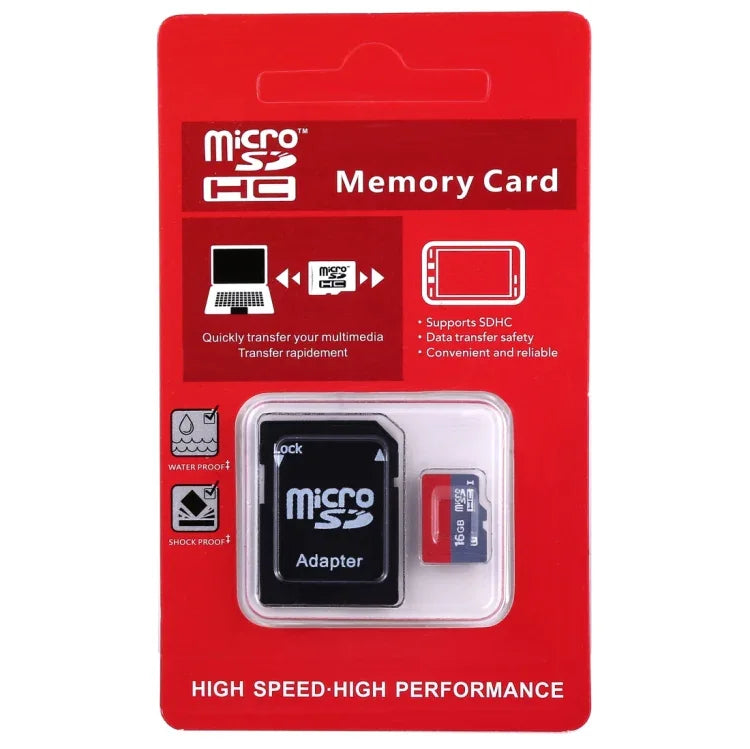 Thẻ nhớ TF/Micro SDHC UHS-1 (U1) lớp 10 tốc độ cao 16GB, Ghi: 15mb/s, Đọc: 30mb/s (Dung lượng thực 100%), 16GB