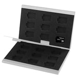 2 hộp đựng bảo vệ thẻ nhớ 9 trong 1 cho thẻ TF, Kích thước: 93mm (D) x 62mm (R) x 10mm