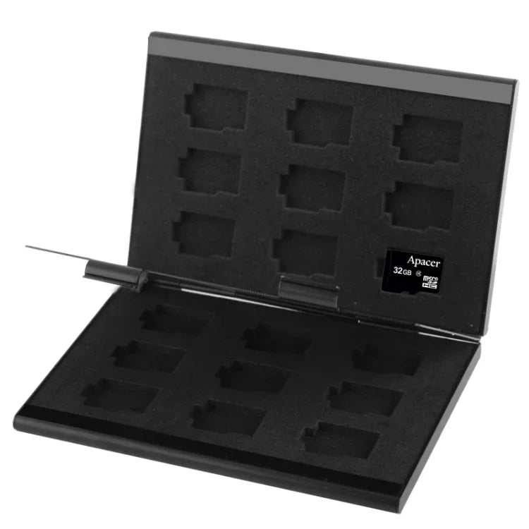 2 hộp đựng bảo vệ thẻ nhớ 9 trong 1 cho thẻ TF, Kích thước: 93mm (D) x 62mm (R) x 10mm