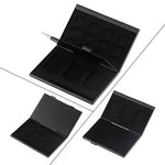 Hộp đựng bảo vệ thẻ nhớ hợp kim nhôm 15 trong 1 cho 3 thẻ SD + 12 thẻ TF, 3 SD + 12 TF màu đen