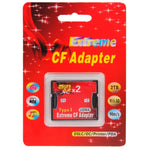 Bộ chuyển đổi thẻ nhớ Micro SD sang CF Compact Flash 2 khe cắm, 2 khe cắm