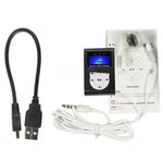 Máy nghe nhạc MP3 khe thẻ TF / Micro SD với màn hình LCD, kẹp kim loại, có màn hình LCD