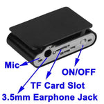 Máy nghe nhạc MP3 khe thẻ TF / Micro SD với màn hình LCD, kẹp kim loại, có màn hình LCD