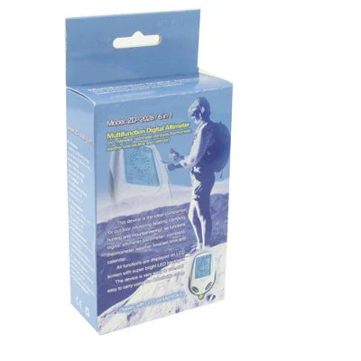 La bàn kỹ thuật số đa chức năng 6 trong 1 (Đo độ cao, Áp kế, La bàn, Nhiệt kế, Thời gian & Lịch), 6 trong 1