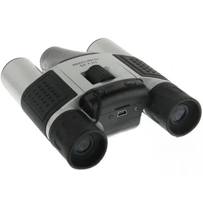 Kính thiên văn kỹ thuật số 10×25mm 5 trong 1 (Ống nhòm máy ảnh + Máy quay video + Máy ảnh kỹ thuật số + Webcam + Đầu đọc thẻ TF), trường nhìn: 101m/1000m, kích thước: 135 × 100 × 24mm, 10X25