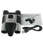 Kính thiên văn kỹ thuật số 10×25mm 5 trong 1 (Ống nhòm máy ảnh + Máy quay video + Máy ảnh kỹ thuật số + Webcam + Đầu đọc thẻ TF), trường nhìn: 101m/1000m, kích thước: 135 × 100 × 24mm, 10X25