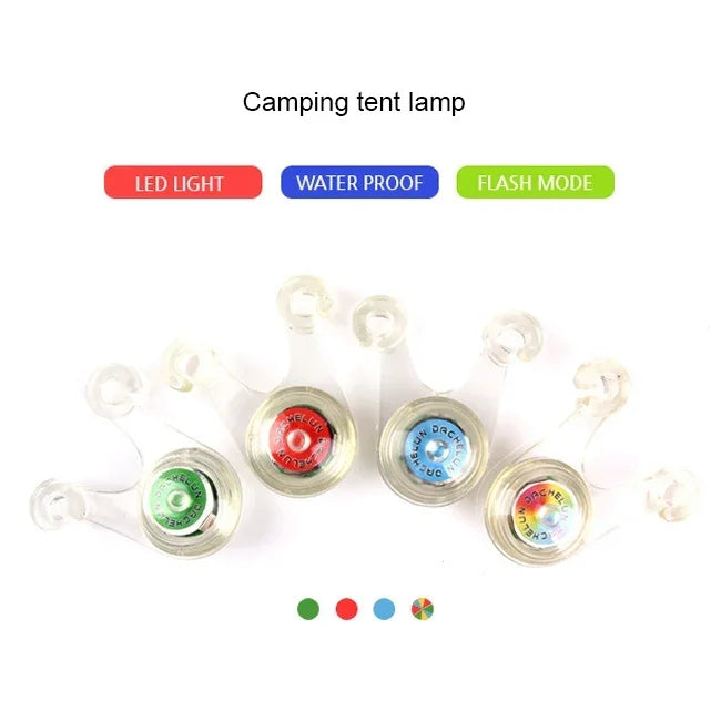 Đèn LED chống nước di động cho lều cắm trại ngoài trời, đèn treo, giao màu ngẫu nhiên