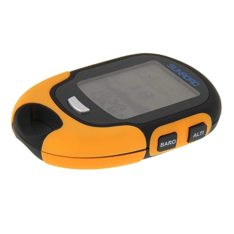 SUNROAD đồng hồ đo độ cao kỹ thuật số LCD đa chức năng kèm la bàn, áp kế, nhiệt kế, ẩm kế, dự báo thời tiết, đèn pin LED và đồng hồ, đa chức năng