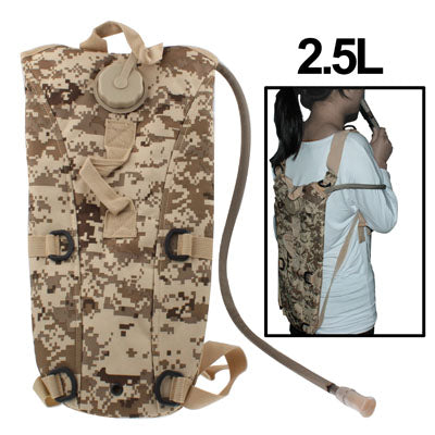 Balo túi nước nylon 2.5L có ống dẫn / túi nước, dung tích 2.5L