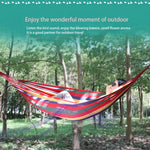 Võng vải canvas cắm trại ngoài trời đơn sọc, kích thước: 185cm x 80cm (đỏ), 260cm x 100cm (xanh dương)