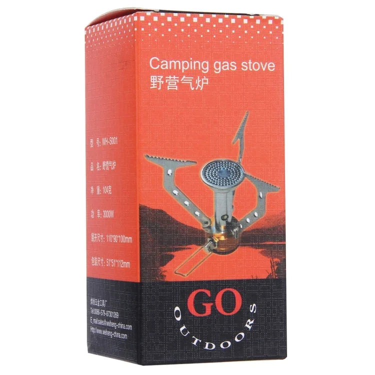 Bếp gas thép không gỉ siêu nhỏ gọn di động ngoài trời WH-S001, WH-S001