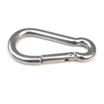 M5 Móc khóa lò xo bằng thép không gỉ, dụng cụ đa năng, khóa móc leo núi cắm trại, đường kính trong: 4.9mm, M5