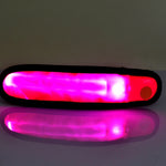 Đèn LED dạ quang gắn kẹp pin, đèn LED polymer, màu tím, màu xanh lá, màu cam