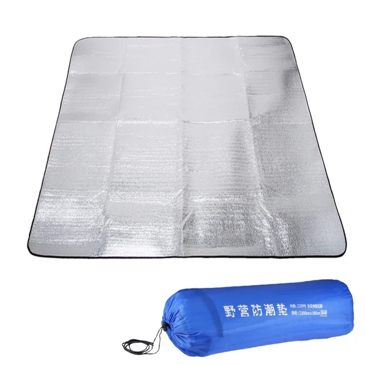 Đệm chống ẩm bằng nhôm đôi dày 7mm / đệm ngủ cắm trại, kích thước: 200cm x 200cm, màng nhôm 200cm x 200cm