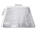 Đệm chống ẩm bằng nhôm đôi dày 7mm / đệm ngủ cắm trại, kích thước: 200cm x 200cm, màng nhôm 200cm x 200cm