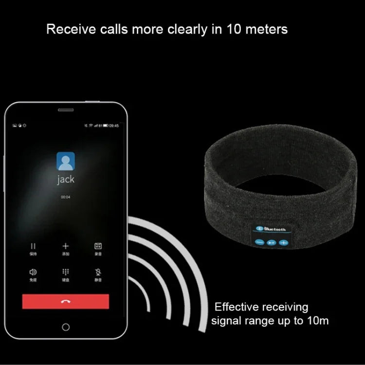 Băng đô thể thao My-Call Bluetooth V5.0 không dây cho iPhone 6 & 6s / iPhone 5 & 5S / iPhone 4 & 4S và các thiết bị Bluetooth khác, Băng đô âm nhạc màu đen, xám đậm, xám