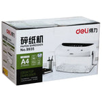 Máy hủy giấy để bàn quay tay Deli Series văn phòng A4 / CD / thẻ, dung tích thùng rác: 4L (Số 9935), số 9935
