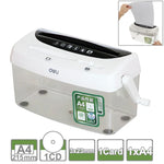 Máy hủy giấy để bàn quay tay Deli Series văn phòng A4 / CD / thẻ, dung tích thùng rác: 4L (Số 9935), số 9935