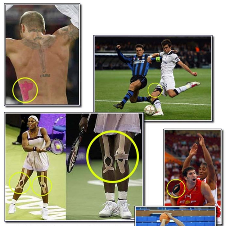 Băng dán thể thao chống thấm nước Kinesiology chăm sóc cơ bắp, kích thước: 5m (L) x 2.5cm (W), kích thước: 5m x 2.5cm