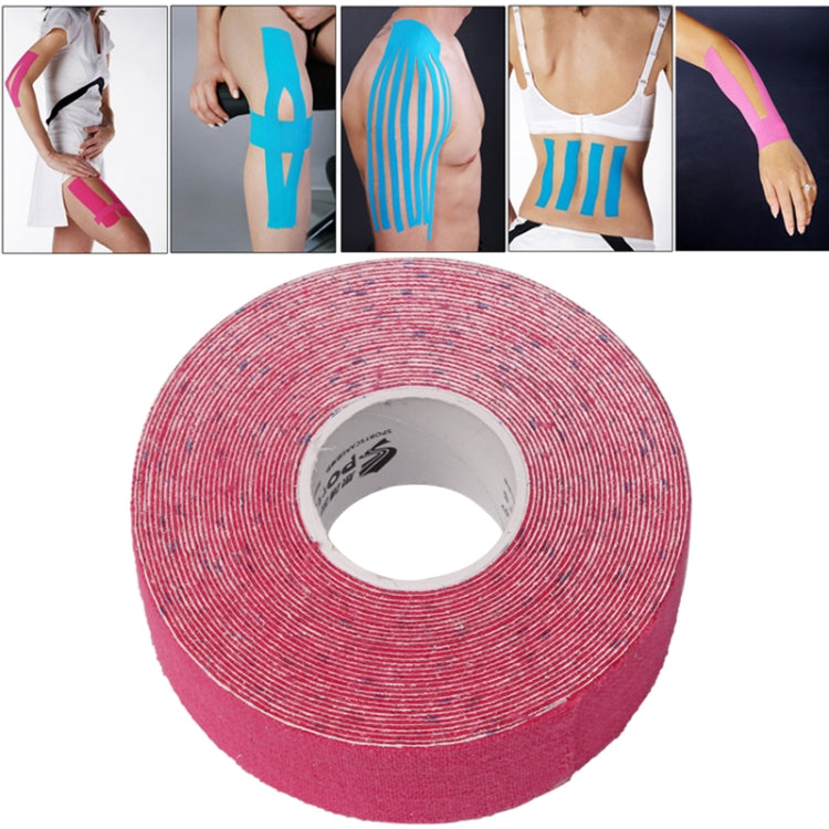 Băng dán thể thao chống thấm nước Kinesiology chăm sóc cơ bắp, kích thước: 5m (L) x 2.5cm (W), kích thước: 5m x 2.5cm