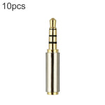 Đầu nối jack âm thanh 3.5mm 4 chân sang adapter 2.5mm 4 chân (10 cái trong một gói, giá cho 10 cái), đầu đực 3.5mm sang đầu cái 2.5mm