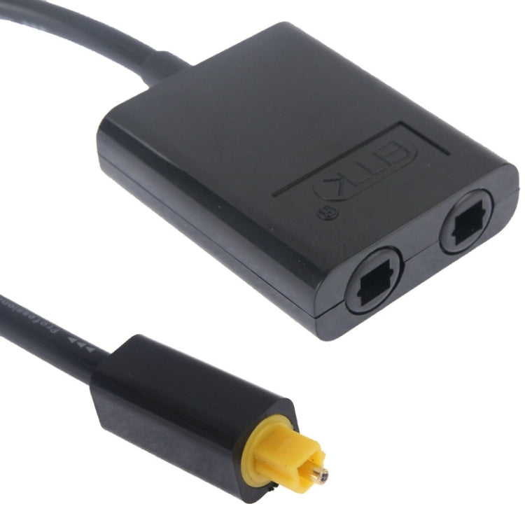 Bộ chia tín hiệu quang học Toslink kỹ thuật số EMK 1 ra 2 cho đầu phát DVD, 1 ra 2