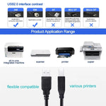Cáp nối dài máy in USB 2.0 AM sang BM, chiều dài: 5m, chiều dài: 5m